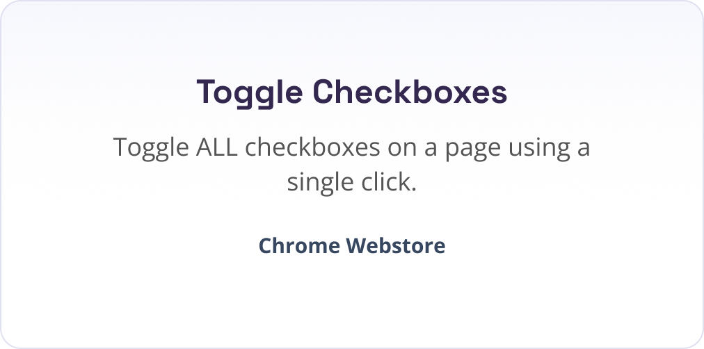 Toggle Checkboxes